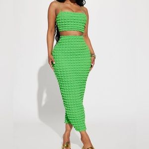 Fashion Nova Always Bold Bubble Skirt Set